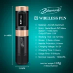 BLUENOVA B3 WIRELESS TATTOO PEN - Image 4