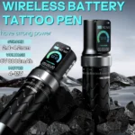 POSEIDON BLK ADJUSTABLE WIRELESS TATTO PEN - Image 3