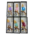 CALIGRAPHY WRITING FEATHER QUILL INK DIP PEN C2 - Image 4
