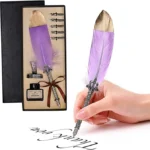 CALIGRAPHY WRITING FEATHER QUILL INK DIP PEN C2 - Image 3