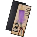 CALIGRAPHY WRITING FEATHER QUILL INK DIP PEN C2 - Image 2