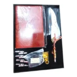CALIGRAPHY WRITING FEATHER QUILL INK DIP PEN WITH LEATHER RICE PAPER NOTEBOOK C3 - Image 11