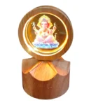A CRYSTAL MOVING GANESHA JI WITH LED LIGHT - Image 5