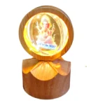 A CRYSTAL MOVING GANESHA JI WITH LED LIGHT - Image 8