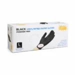 BLACK NITRILE TATTOO GLOVES 100 PCS - Image 8