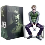 ACTION FIGURE JOKER BATMAN DARK KNIGHT SITTING STATUE