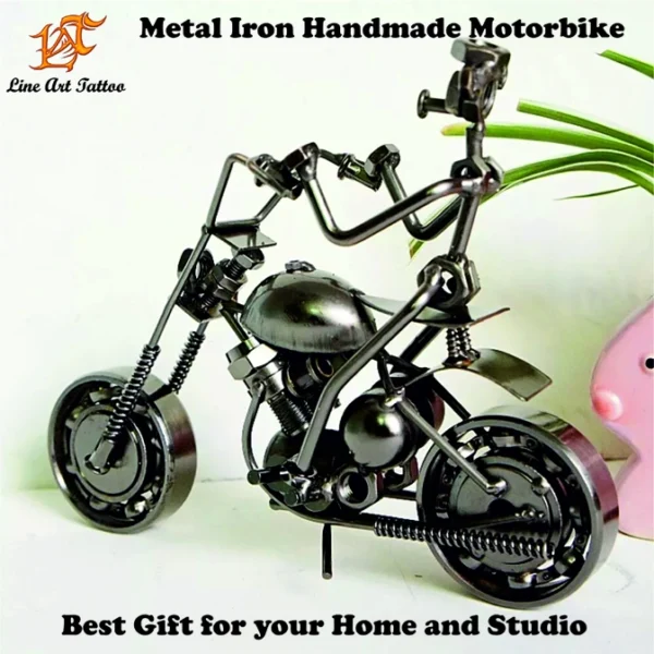 METAL TUMBLER - METAL IRON HANDMADE MOTORBIKE