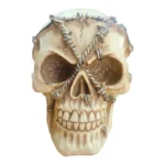 SKULL SCULPTURE FOR DRAMATIC GOTHIC DISPLAY WITH BOB WIRE