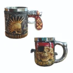 SKULL MUG PIRATE AND BULLET