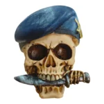 SKULL MILITARY COMMANDO WITH KNIFE HOLDING
