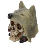 SKULL WIHT NIGHT WOLF HEAD - Image 5