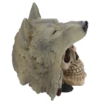 SKULL WIHT NIGHT WOLF HEAD - Image 3
