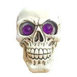 SKULL WITH PURPLE LIGHT