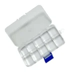 MULTIFUNCTIONAL PIERCING JEWELERY PLASTIC BOX SMALL 5" X 2.5"