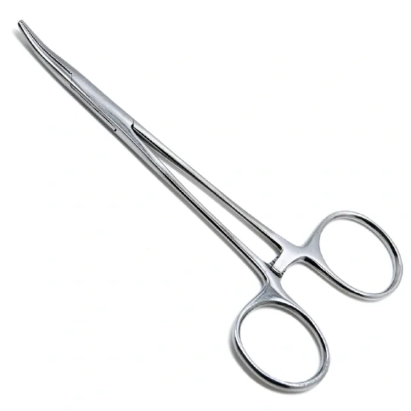 MOSQUITO HEMOSTAT CURVED FORCEP 5" LOCKING HANDLE PIERCING TOOL