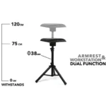 SKULLDNA PORTABLE CONVENTION ARMREST & TRAY - Image 3