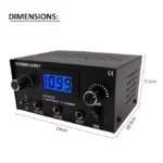 HEAVY DUAL DIGITAL TATTOO POWER SUPPLY - Image 2
