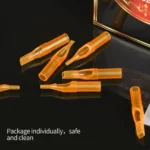 GOLD SHARK YELLOW DISPOSABLE TATTOO TIPS (FT) - Image 3