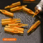 GOLD SHARK YELLOW DISPOSABLE TATTOO TIPS (FT) - Image 10