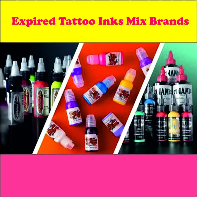 Tattoo Expired Inks TATTOO INK COLORS MIX BRANDS EXPIRED INK ONLY FOR PRACTICE - 1OZ - Image 1