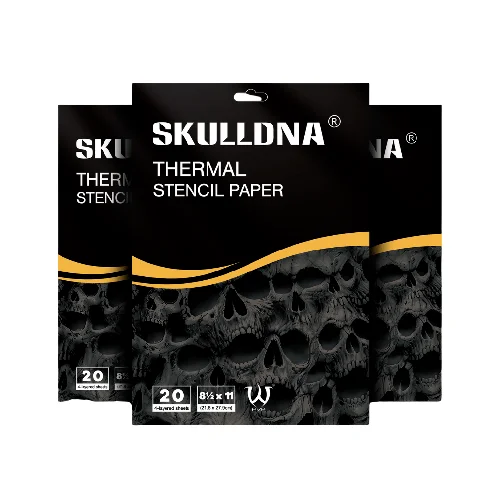 dftyu SKULLDNA TATTOO THERMAL STENCIL PAPER (PACK OF 20 PCS) - Image 1