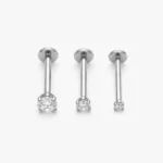 G23 TITANIUM PIERCING JEWELLERY HELIX FOR NOSE STUD, LIP BAR, CARTILAGE EARRING