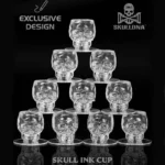 SKULL CRYSTAL INK CUPS (60 PCS) - Image 4