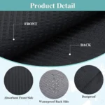 BLACK TATTOO DENTAL BIBS/SETUP SHEETS (125 PCS) - Image 4