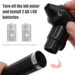 SLIM TATTOO INK MIXER MACHINE WITH FIVE BLACK STICKS - Image 5