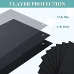 BLACK TATTOO DENTAL BIBS/SETUP SHEETS (125 PCS) - Image 5